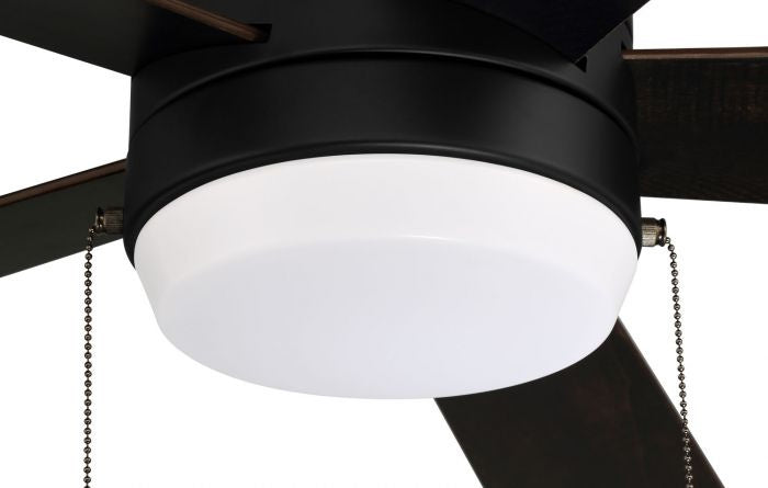 Craftmade MER52FB5 52"Ceiling Fan, Flat Black