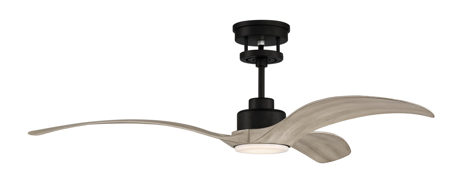Craftmade MES60FB3 60"Ceiling Fan, Flat Black