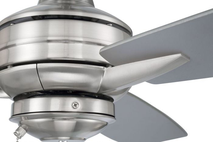 Craftmade MOT52BNK3 52"Ceiling Fan, Brushed Polished Nickel