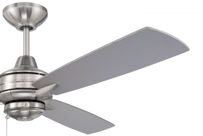 Craftmade MOT52BNK3 52"Ceiling Fan, Brushed Polished Nickel