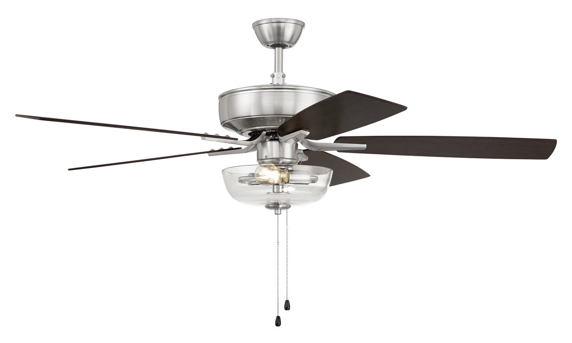 Craftmade P101BNK5-52DWGWN 52"Ceiling Fan, Brushed Polished Nickel