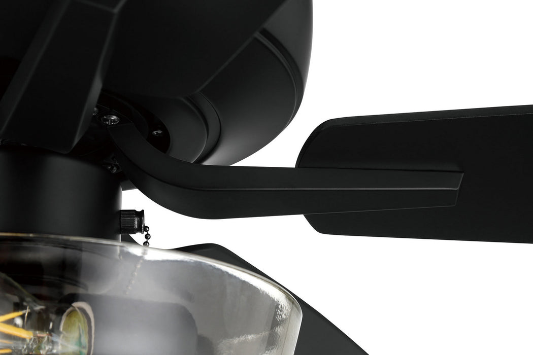Craftmade P101FB5-52FBGW 52"Ceiling Fan, Flat Black