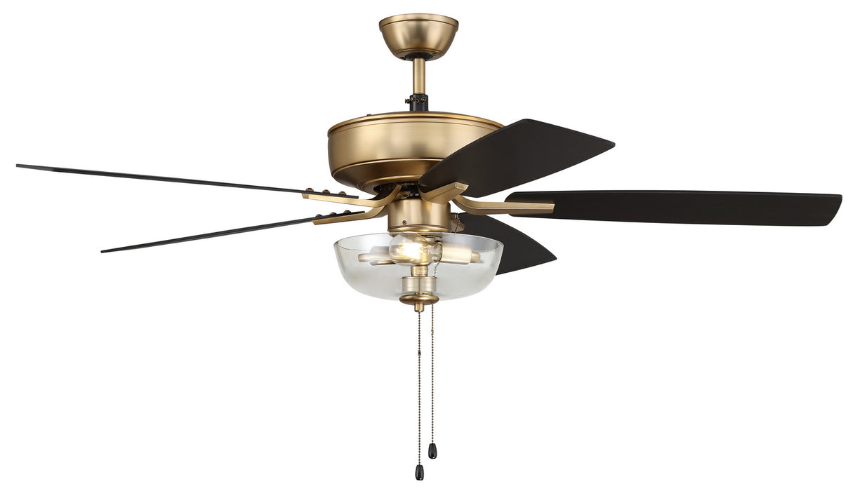 Craftmade P101SB5-52BWNFB 52"Ceiling Fan, Satin Brass