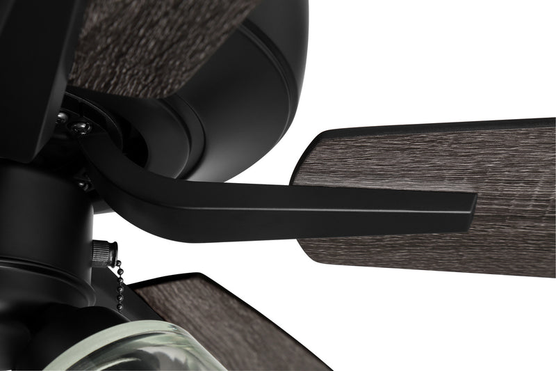 Craftmade P104FB5-52FBGW 52"Ceiling Fan, Flat Black