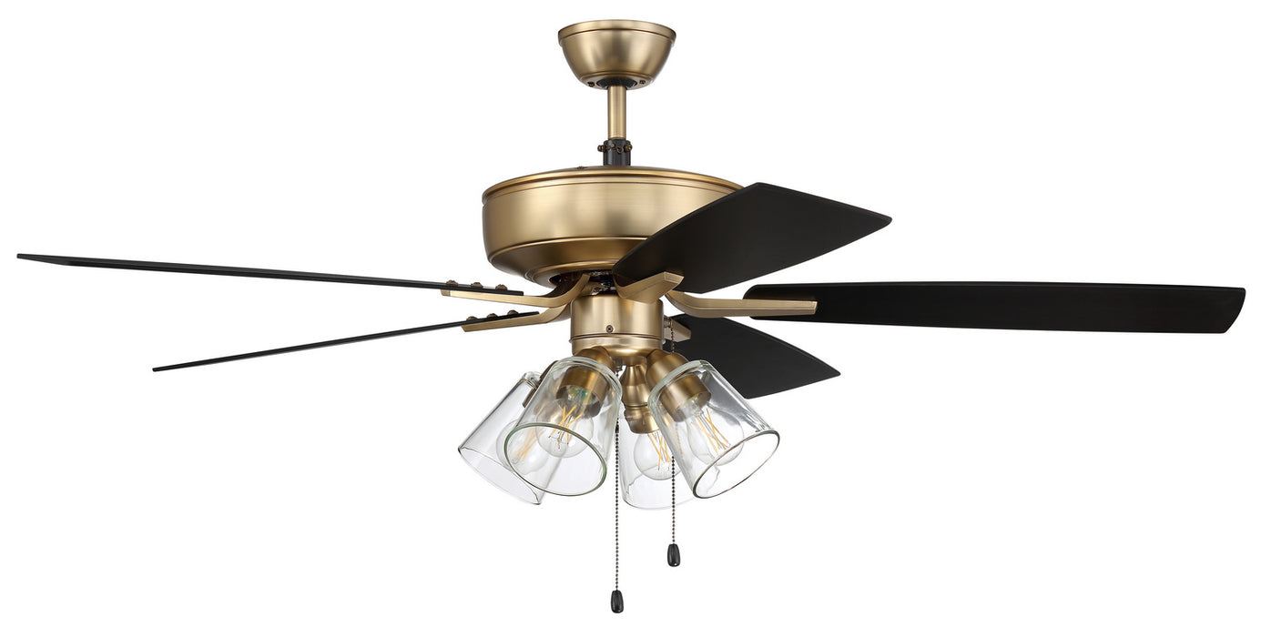 Craftmade P104SB5-52BWNFB 52"Ceiling Fan, Satin Brass