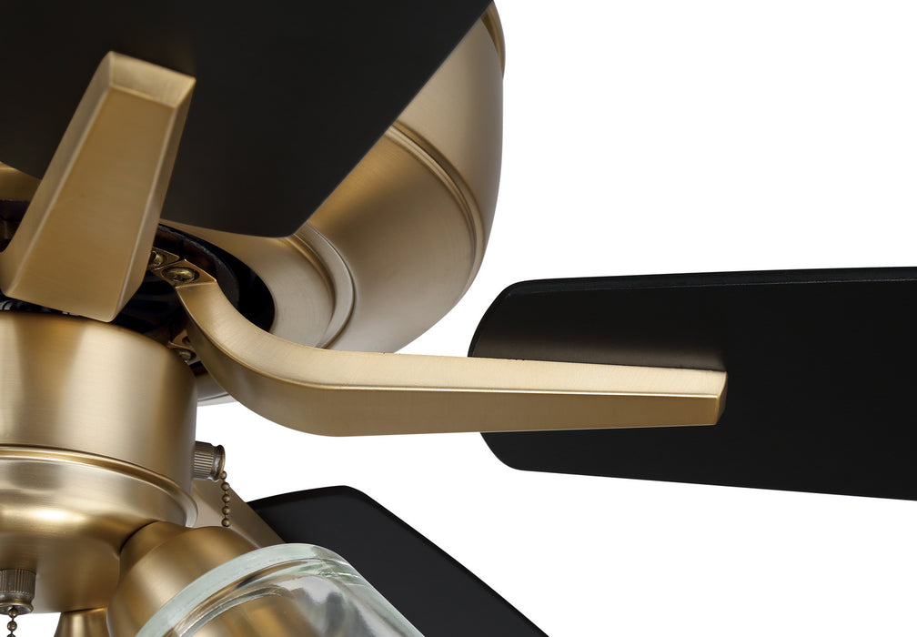 Craftmade P104SB5-52BWNFB 52"Ceiling Fan, Satin Brass