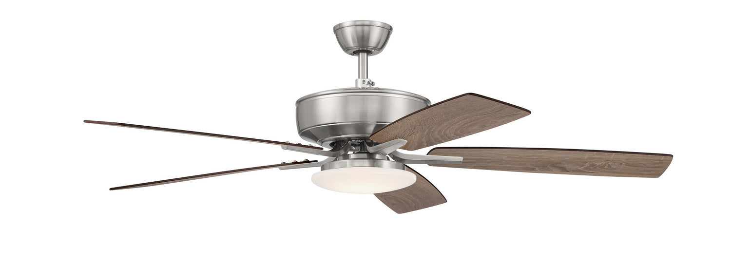 Craftmade P112BNK5-52DWGWN 52"Ceiling Fan, Brushed Polished Nickel