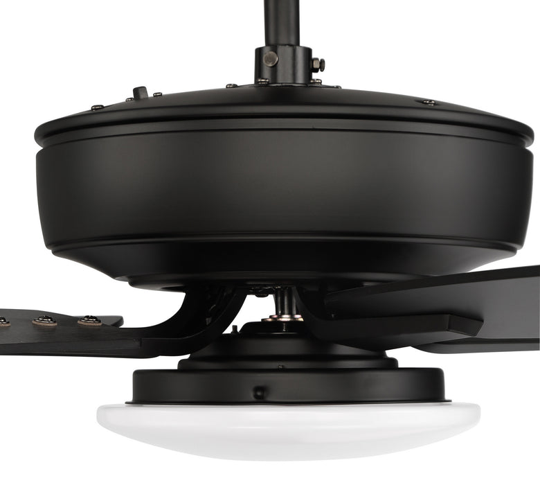 Craftmade P112FB5-52FBGW 52"Ceiling Fan, Flat Black