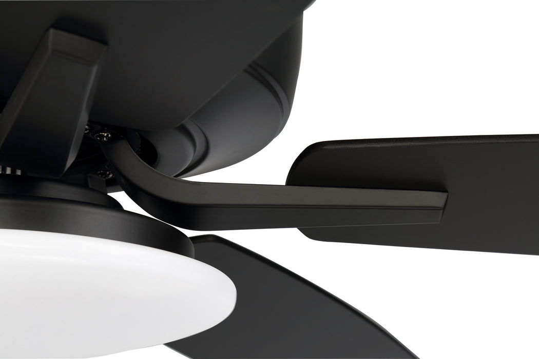Craftmade P112FB5-52FBGW 52"Ceiling Fan, Flat Black