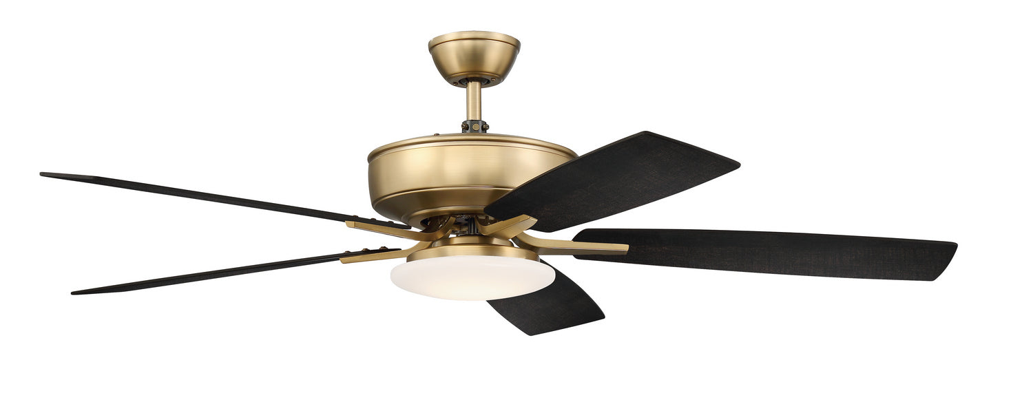 Craftmade P112SB5-52BWNFB 52"Ceiling Fan, Satin Brass