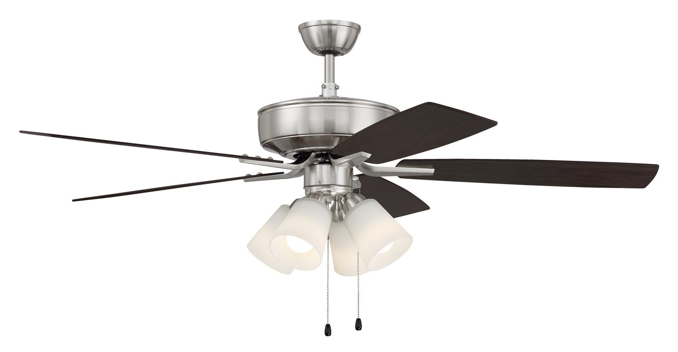 Craftmade P114BNK5-52DWGWN 52"Ceiling Fan, Brushed Polished Nickel