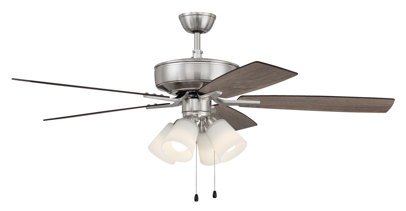 Craftmade P114BNK5-52DWGWN 52"Ceiling Fan, Brushed Polished Nickel