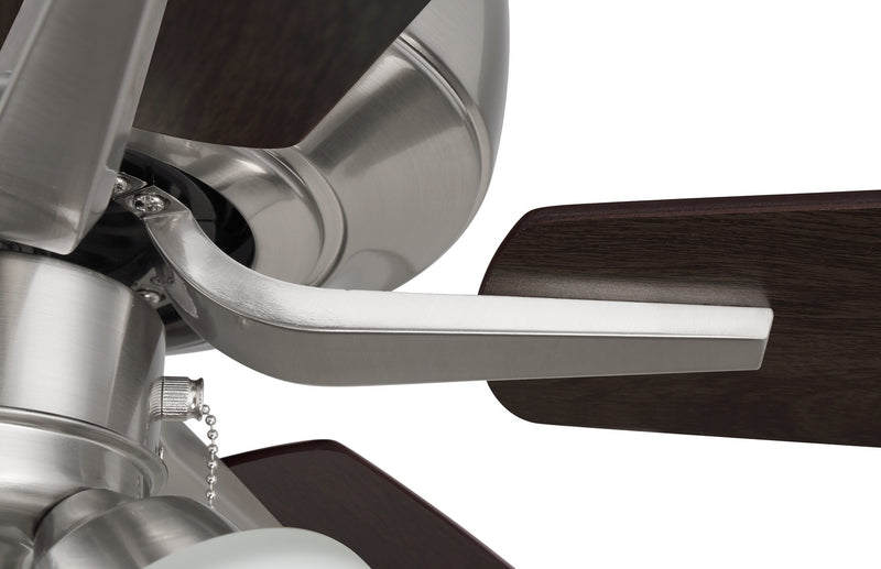 Craftmade P114BNK5-52DWGWN 52"Ceiling Fan, Brushed Polished Nickel