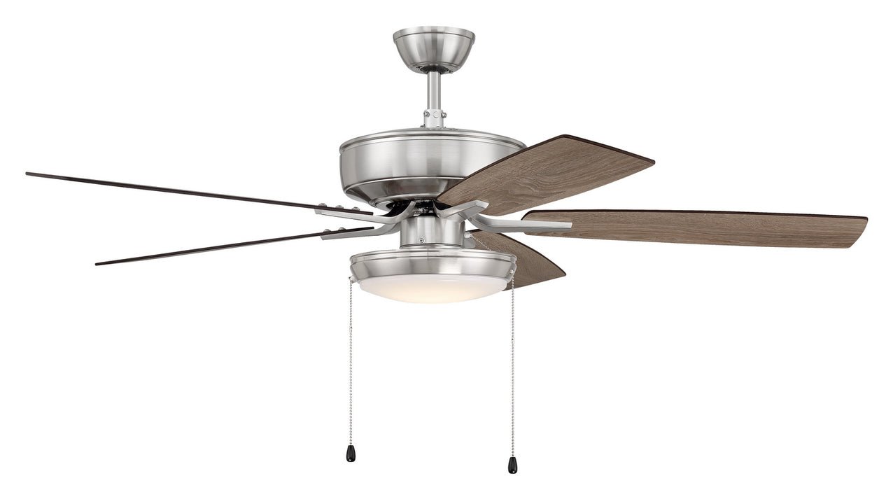 Craftmade P119BNK5-52DWGWN 52"Ceiling Fan, Brushed Polished Nickel