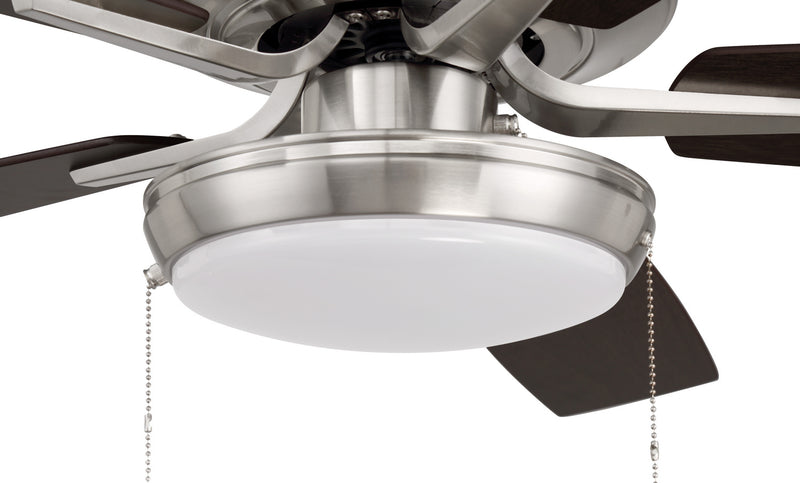 Craftmade P119BNK5-52DWGWN 52"Ceiling Fan, Brushed Polished Nickel