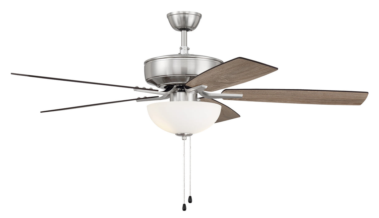 Craftmade P211BNK5-52DWGWN 52"Ceiling Fan, Brushed Polished Nickel