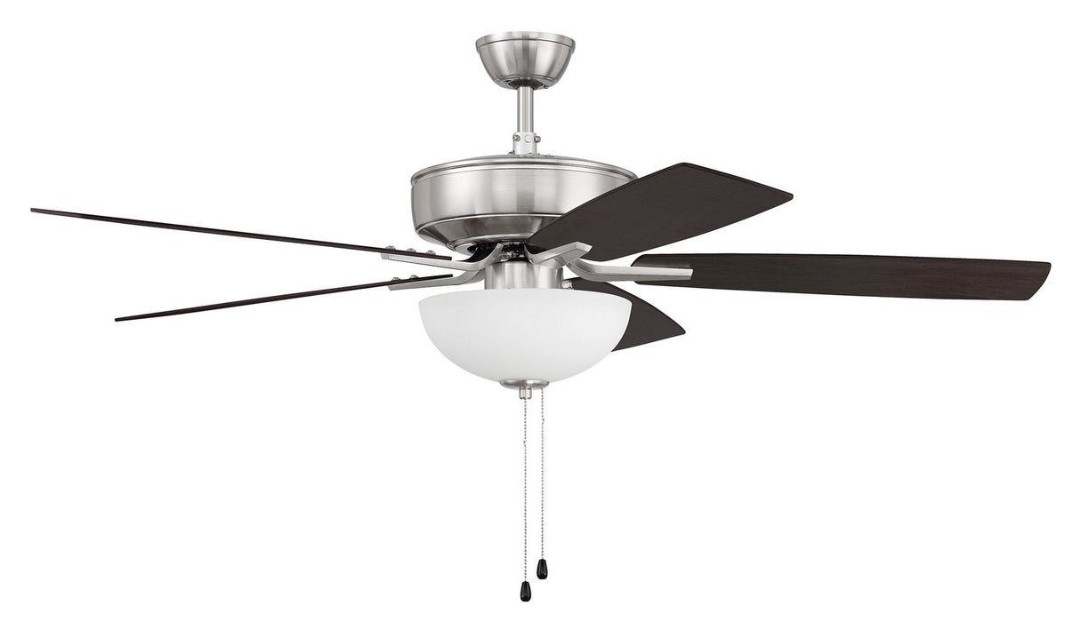 Craftmade P211BNK5-52DWGWN 52"Ceiling Fan, Brushed Polished Nickel
