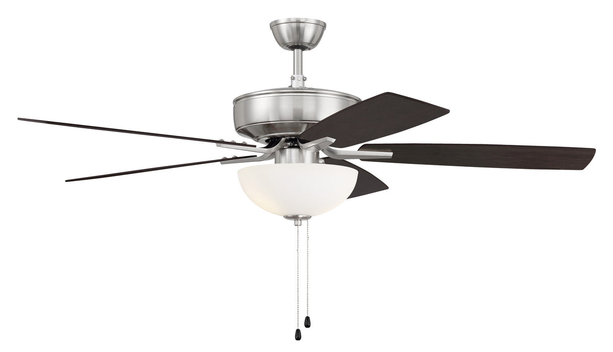 Craftmade P211BNK5-52DWGWN 52"Ceiling Fan, Brushed Polished Nickel
