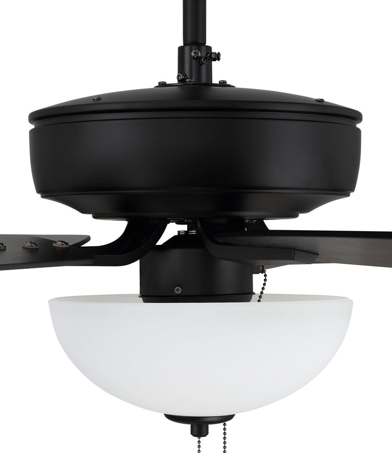 Craftmade P211FB5-52FBGW 52"Ceiling Fan, Flat Black