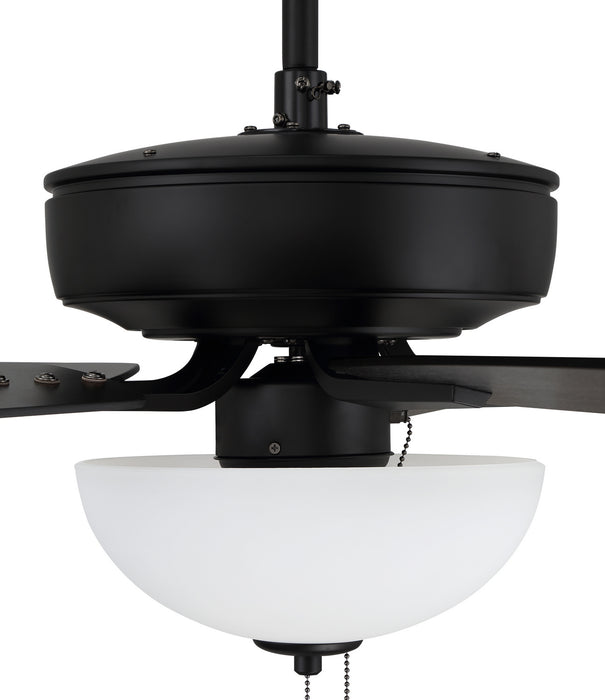 Craftmade P211FB5-52FBGW 52"Ceiling Fan, Flat Black