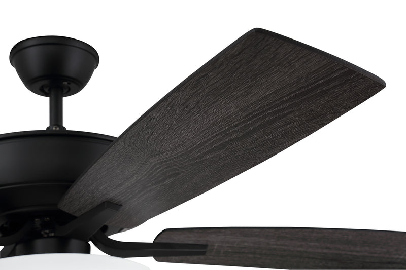 Craftmade P211FB5-52FBGW 52"Ceiling Fan, Flat Black