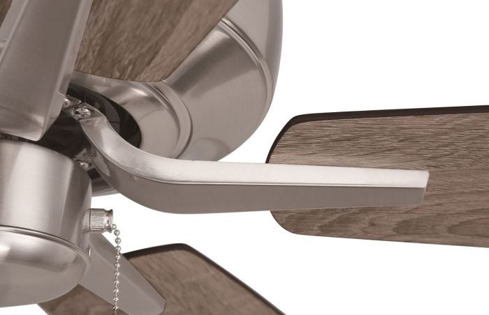 Craftmade P52BNK5-52DWGWN 52"Ceiling Fan, Brushed Polished Nickel