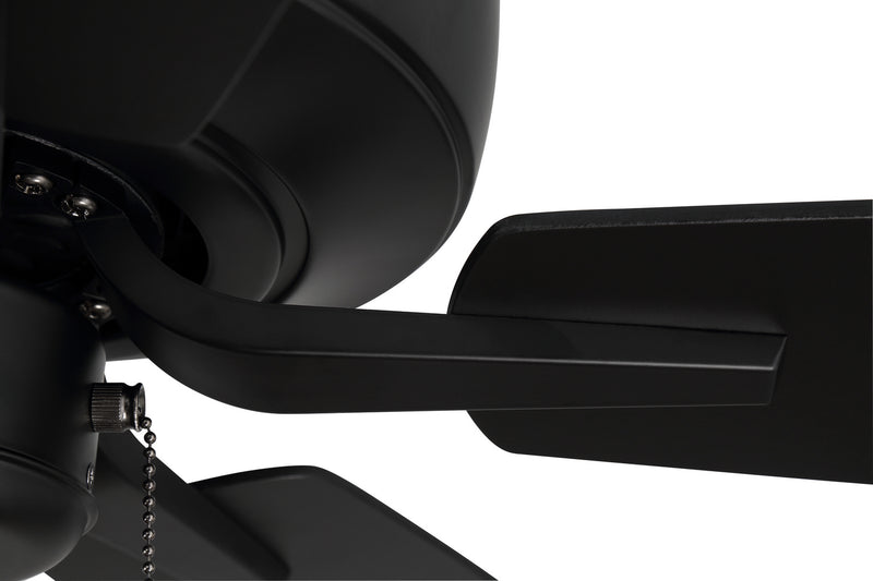 Craftmade P52FB5-52FBGW 52"Ceiling Fan, Flat Black