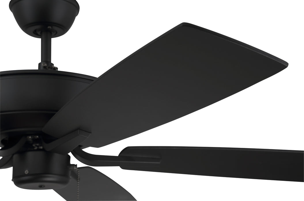 Craftmade P52FB5-52FBGW 52"Ceiling Fan, Flat Black