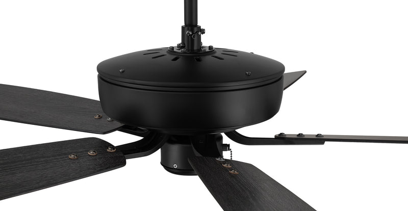 Craftmade P52FB5-52FBGW 52"Ceiling Fan, Flat Black