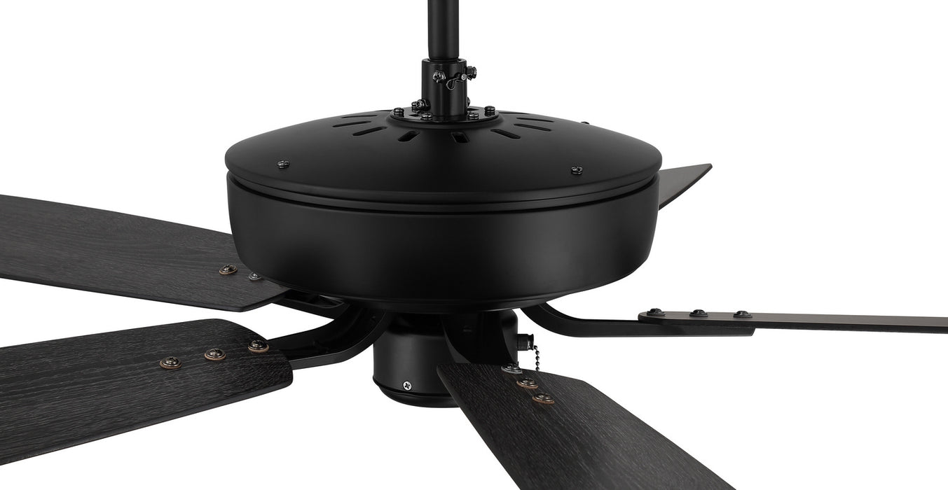 Craftmade P52FB5-52FBGW 52"Ceiling Fan, Flat Black