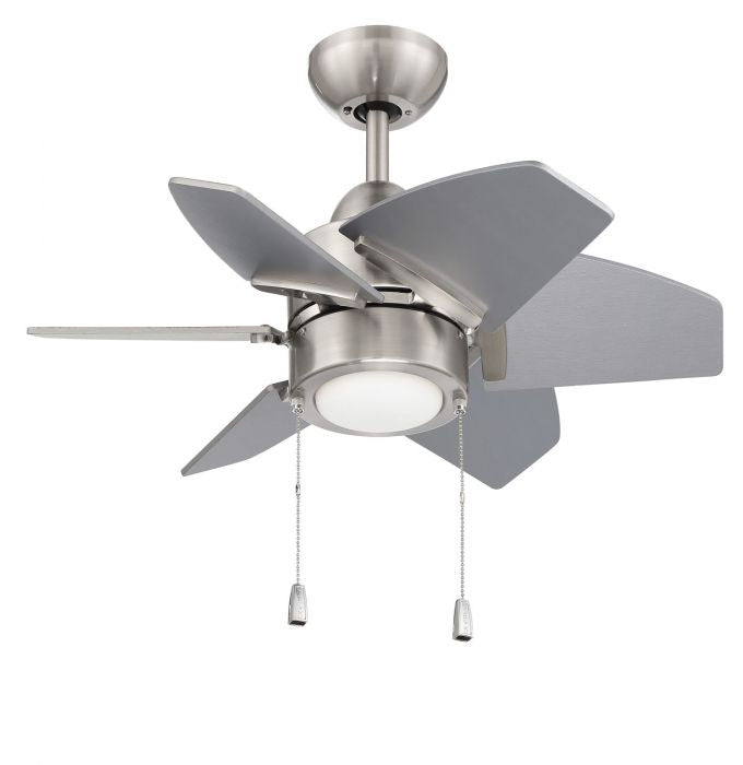 Craftmade PPT24BNK6 24"Ceiling Fan, Brushed Polished Nickel