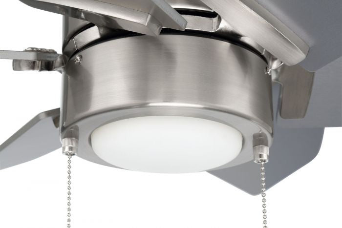 Craftmade PPT24BNK6 24"Ceiling Fan, Brushed Polished Nickel