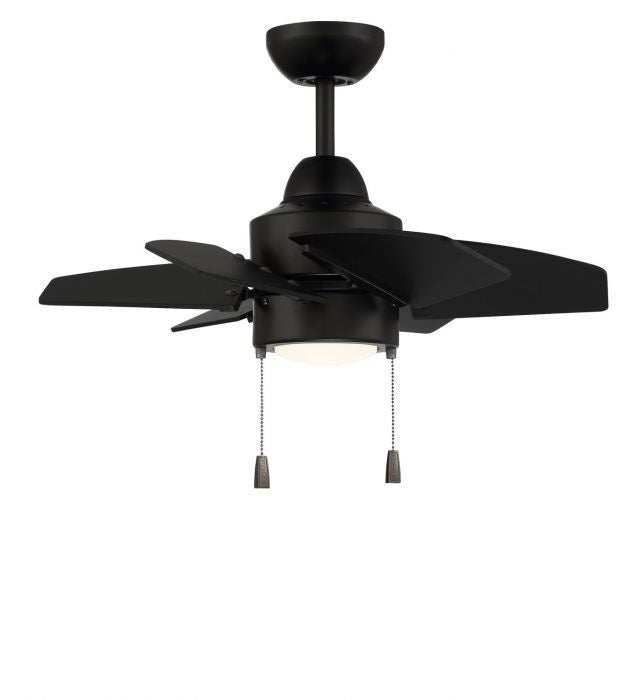 Craftmade PPT24FB6 24"Ceiling Fan, Flat Black