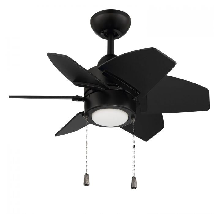 Craftmade PPT24FB6 24"Ceiling Fan, Flat Black