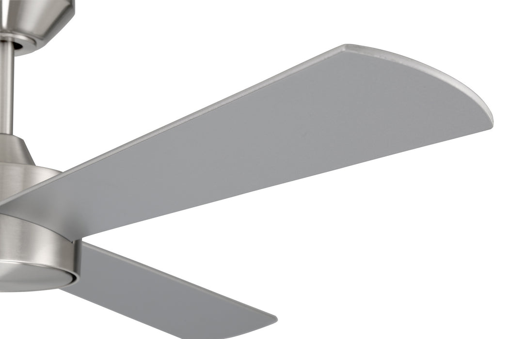 Craftmade PRV52BNK3 52"Ceiling Fan, Brushed Polished Nickel