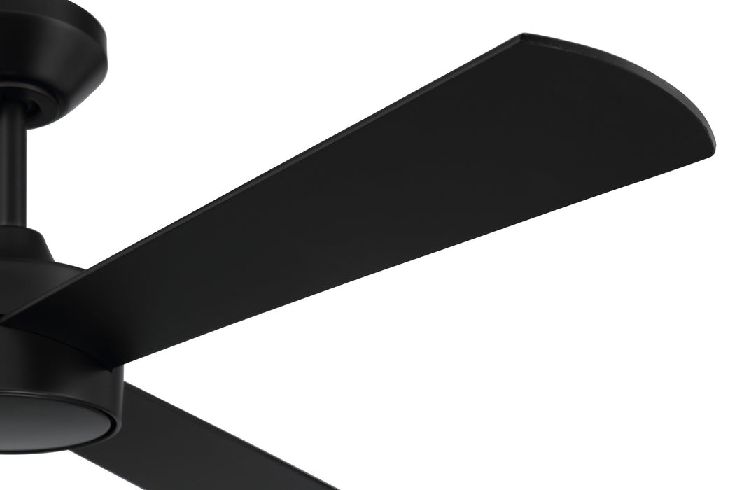 Craftmade PRV52FB3 52"Ceiling Fan, Flat Black