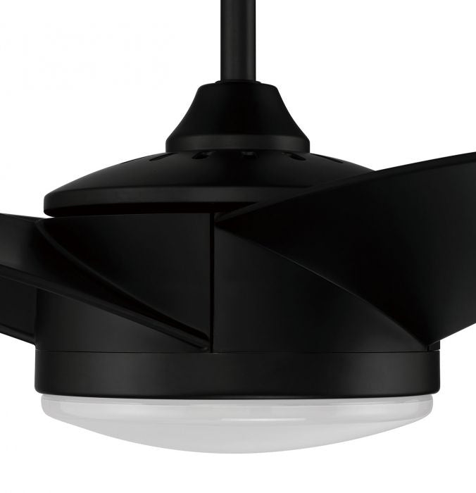 Craftmade PUR54FB5 54"Ceiling Fan, Flat Black