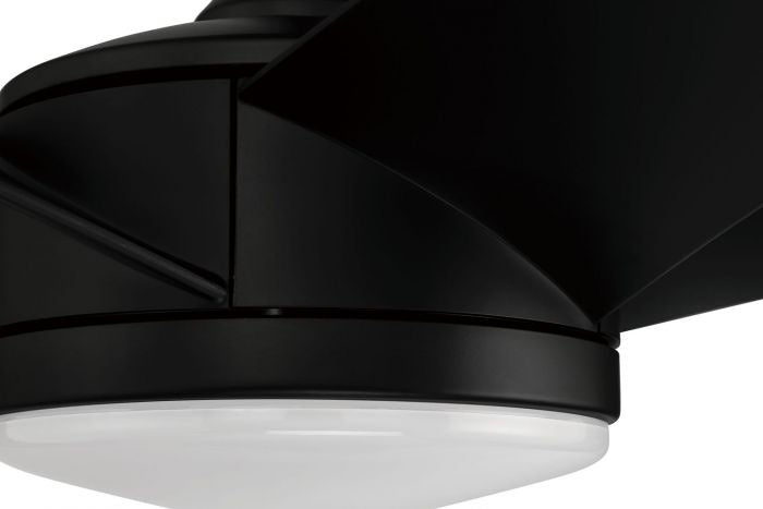 Craftmade PUR54FB5 54"Ceiling Fan, Flat Black