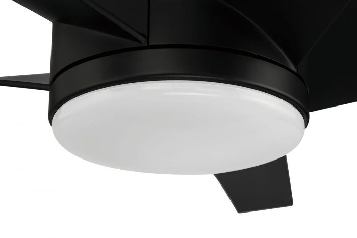 Craftmade PUR54FB5 54"Ceiling Fan, Flat Black