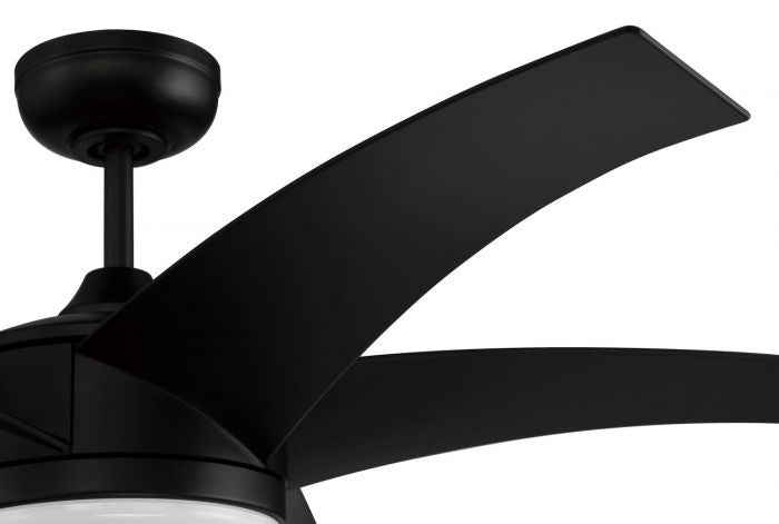 Craftmade PUR54FB5 54"Ceiling Fan, Flat Black