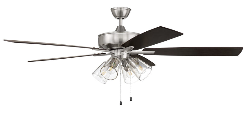 Craftmade S104BNK5-60DWGWN 60"Ceiling Fan, Brushed Polished Nickel
