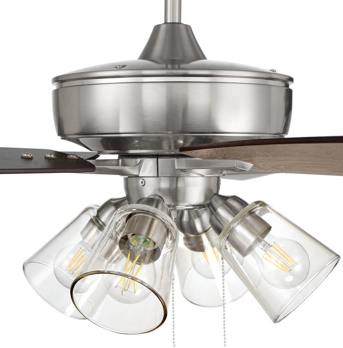 Craftmade S104BNK5-60DWGWN 60"Ceiling Fan, Brushed Polished Nickel