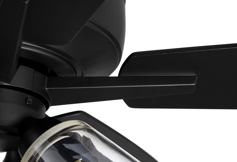 Craftmade S104FB5-60FBGW 60"Ceiling Fan, Flat Black