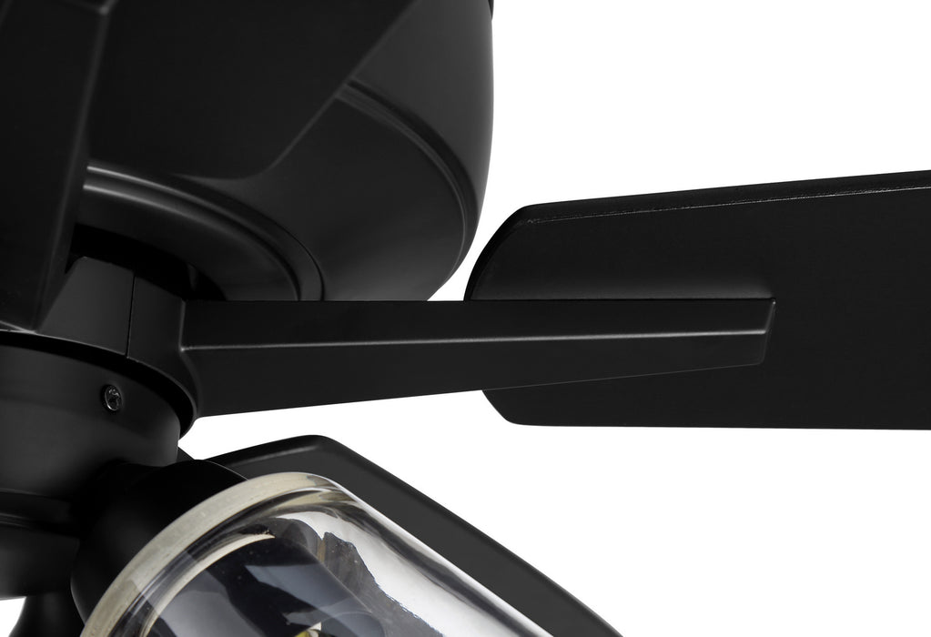 Craftmade S104FB5-60FBGW 60"Ceiling Fan, Flat Black