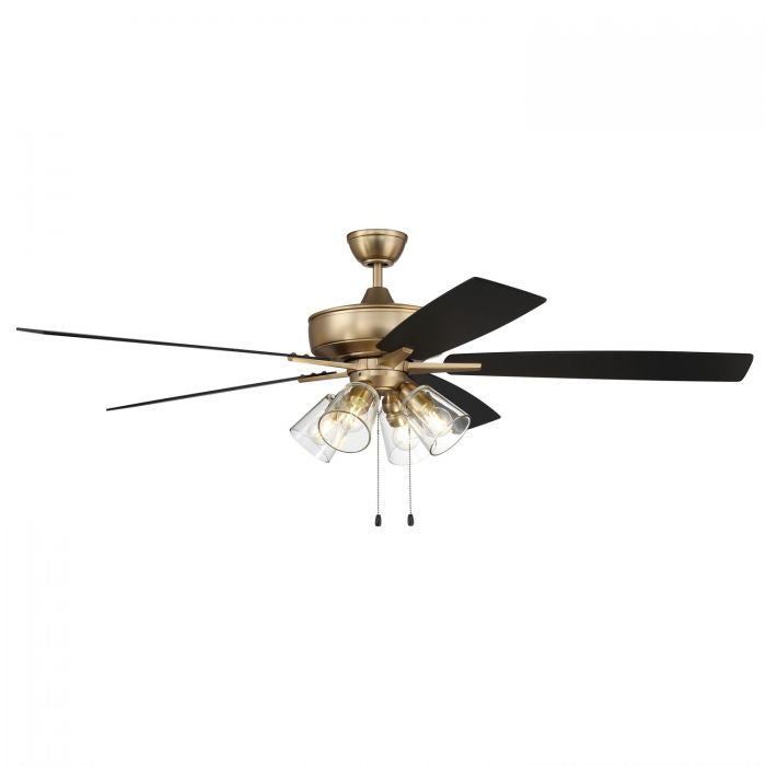 Craftmade S104SB5-60BWNFB 60"Ceiling Fan, Satin Brass
