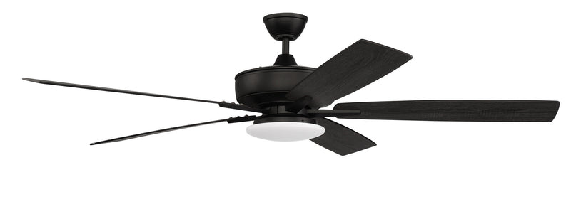 Craftmade S112FB5-60FBGW 60"Ceiling Fan, Flat Black