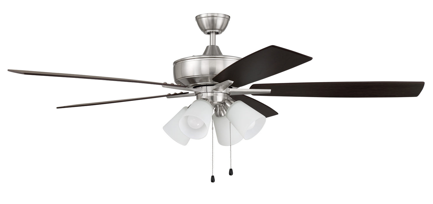 Craftmade S114BNK5-60DWGWN 60"Ceiling Fan, Brushed Polished Nickel