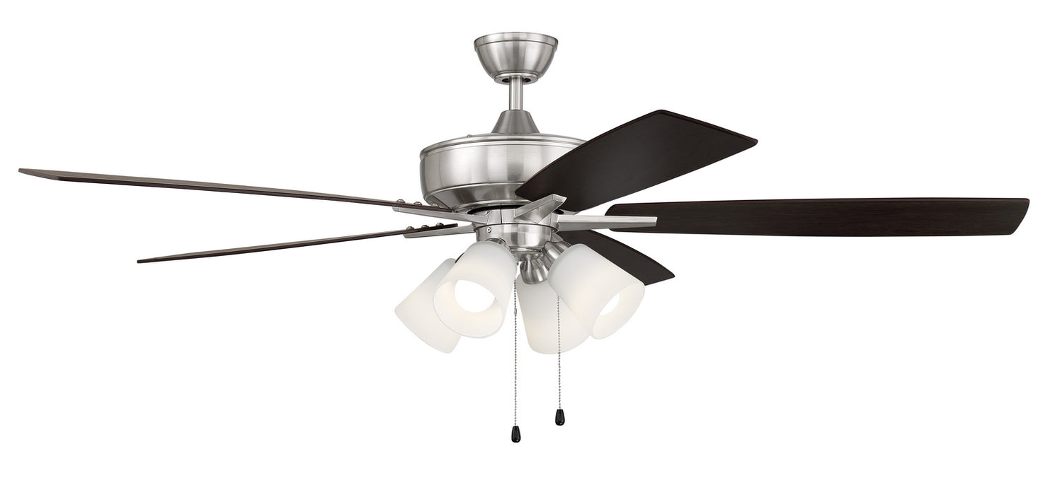 Craftmade S114BNK5-60DWGWN 60"Ceiling Fan, Brushed Polished Nickel