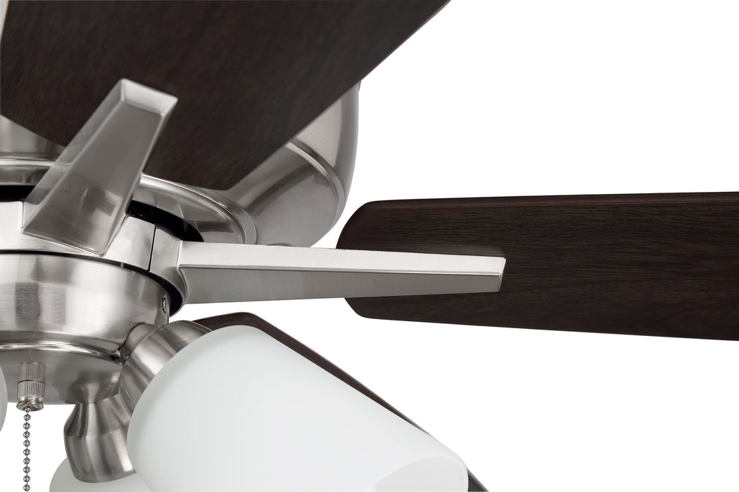 Craftmade S114BNK5-60DWGWN 60"Ceiling Fan, Brushed Polished Nickel
