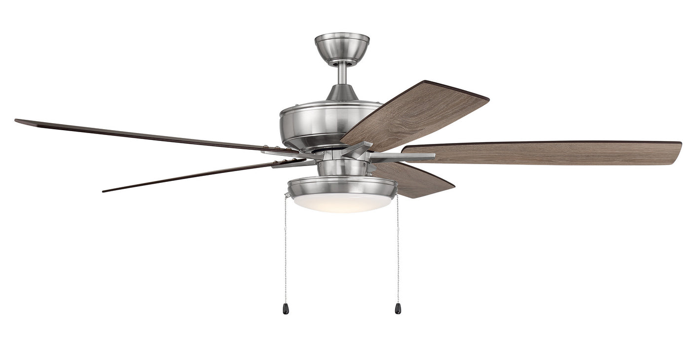 Craftmade S119BNK5-60DWGWN 60"Ceiling Fan, Brushed Polished Nickel